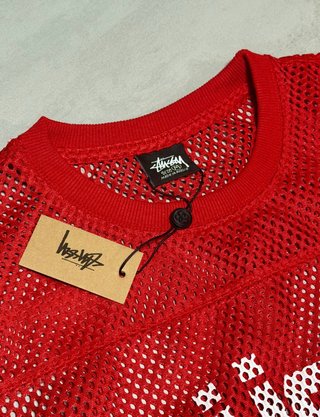 Camiseta Stussy Roja Malla Talla L