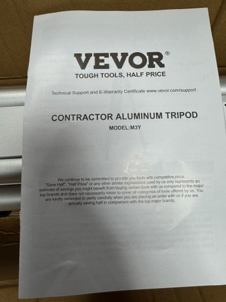 Trípode Aluminio VEVOR para Nivel Láser