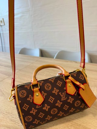 Bolso LV Speedy Marrón y Rojo