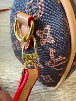 Bolso LV Speedy Marrón y Rojo
