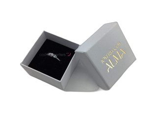 anillo oro 18k con piedra con diamante