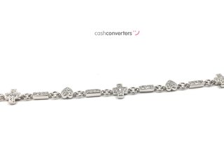 pulsera plata 925mm con piedra con circonita