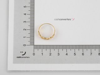 anillo oro 18k con piedra con circonita