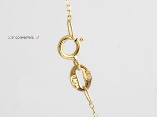 cadena oro 18k con piedra con diamante 22.5cm