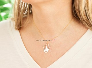 colgante oro 18k con piedra con circonita