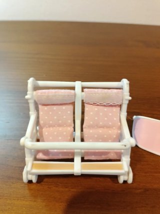 Carrito Sylvanian Families doble gemelos