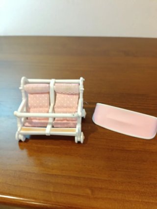 Carrito Sylvanian Families doble gemelos