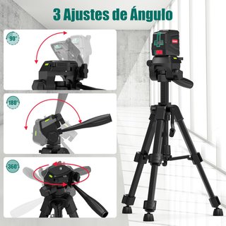 HYCHIKA B0F215BDYQ nivel láser verde con trípode