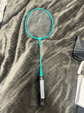 Raqueta de bádminton azul
