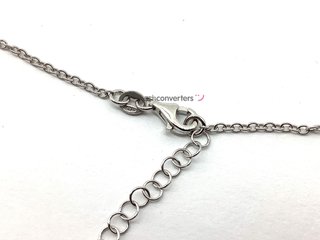 collar plata 925mm 19.5 5cm