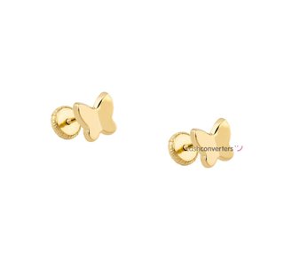 pendientes oro 18k con piedra