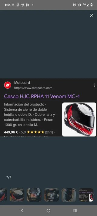 Casco HJC RPHA 11 Venom Marvel (Talla L)