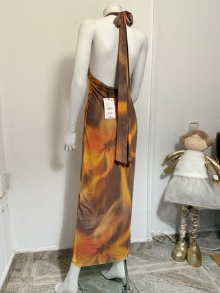 Vestido largo Zara estampado floral