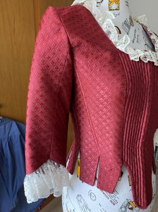 Traje de Fallera S. XVIII en azul turquesa