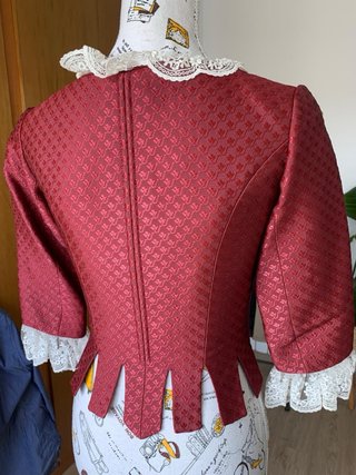 Traje de Fallera S. XVIII en azul turquesa