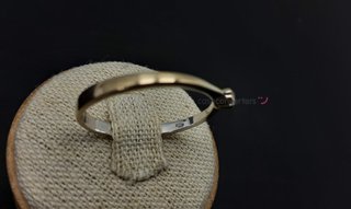 sortija oro 18k con piedra con circonita