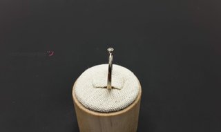 sortija oro 18k con piedra con circonita