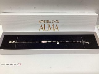 pulsera plata 925mm con piedra con circonita
