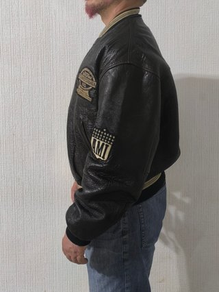 Chaqueta Bomber Cuero