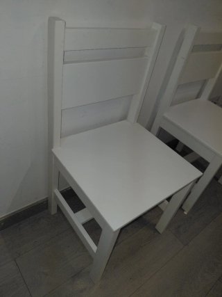 Pack 2 Sillas Madera Blanca
