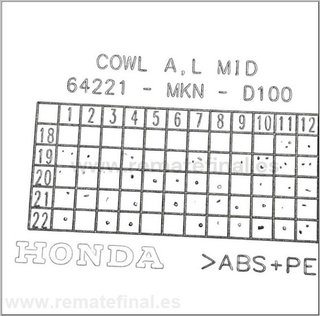 Carenado izquierdo delantero HONDA CBR 650R MKN 20