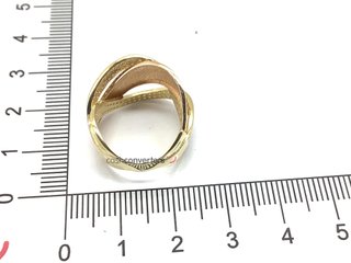 anillo oro 18k con piedra con circonita