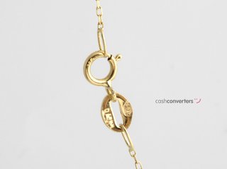 cadena oro 18k con piedra con diamante 22.5cm