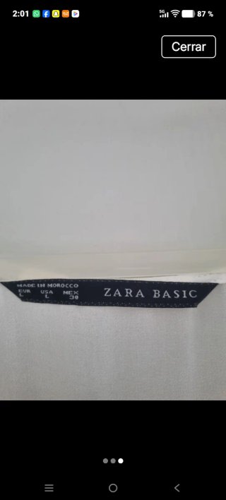 Vestido Zara blanco