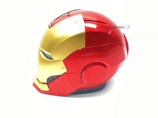 altavoz empotrable ihome marvel iron man helmet bluetooth speaker