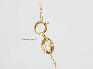 cadena oro 18k con piedra con diamante 22.5cm