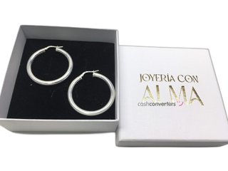 argollas plata 925mm