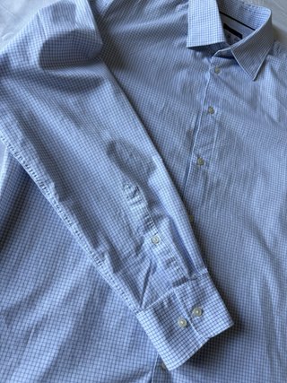 Camisa Mango cuadros azul Talla L
