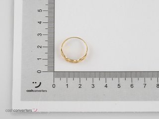 anillo oro 18k con piedra con circonita t. 15 (17,52 mm)