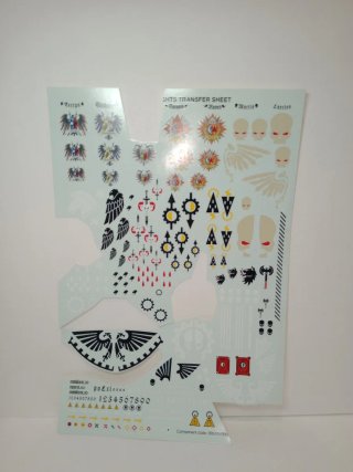 Warhammer Calcomanías Transfer Sheet