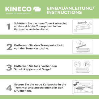 Kineco tóner compatible cartuchos color impresión