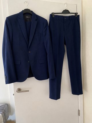 Traje azul marino Zara Talla M