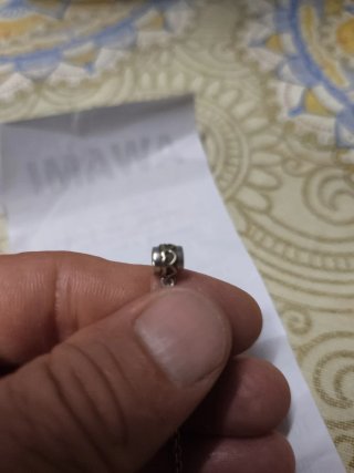 Cadena Seguridad Pandora Plata y Oro 14K original.