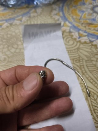 Cadena Seguridad Pandora Plata y Oro 14K original.