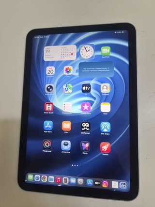 iPad mini 6a gen. 128GB Wi-Fi Argento celestino