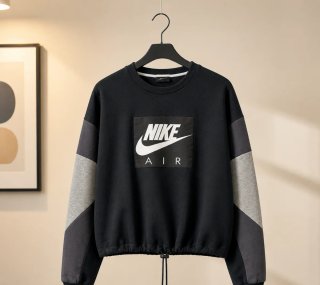 Sudadera Nike Air Negra y Gris
