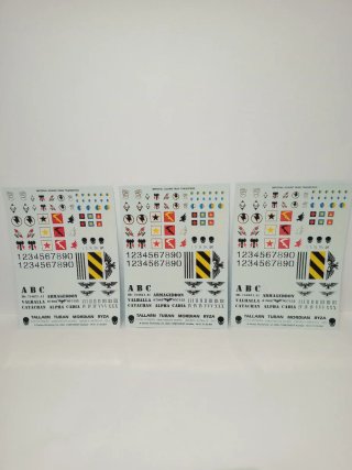Warhammer Imperial Guard Tank Transfers