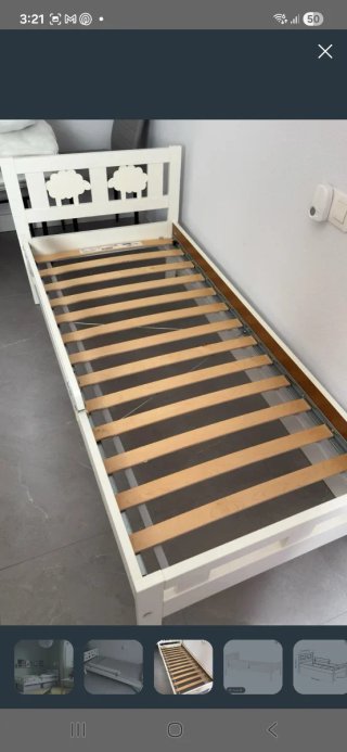 Cama infantil Ikea Kritter con somier