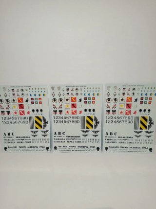 Warhammer Imperial Guard Tank Transfers