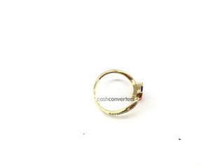 anillo oro 18k con circonita t. 17 (18,16 mm)