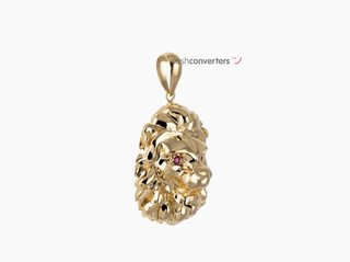 colgante oro 18k con piedra con circonita