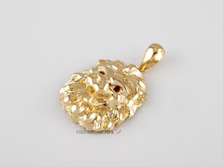 colgante oro 18k con piedra con circonita