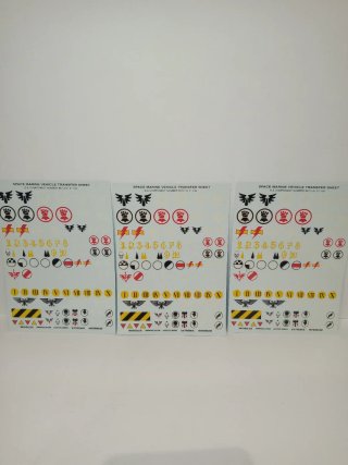 Warhammer Space Marine Vehicle Transfer Sheet