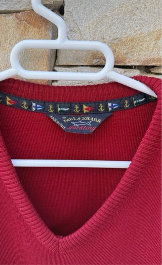 Colete Paul & Shark Vermelho Vintage tamanho L