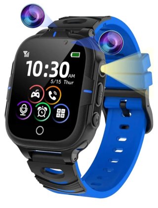 Reloj Inteligente Negro y Azul