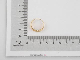 anillo oro 18k con piedra con circonita